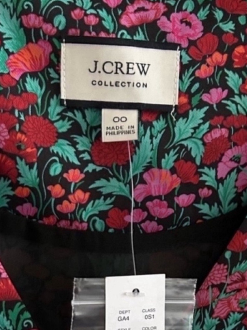 NWT J. Crew Collection Drapey Puff Sleeve Midi Dress Ratti Floral - Picture 7 of 8